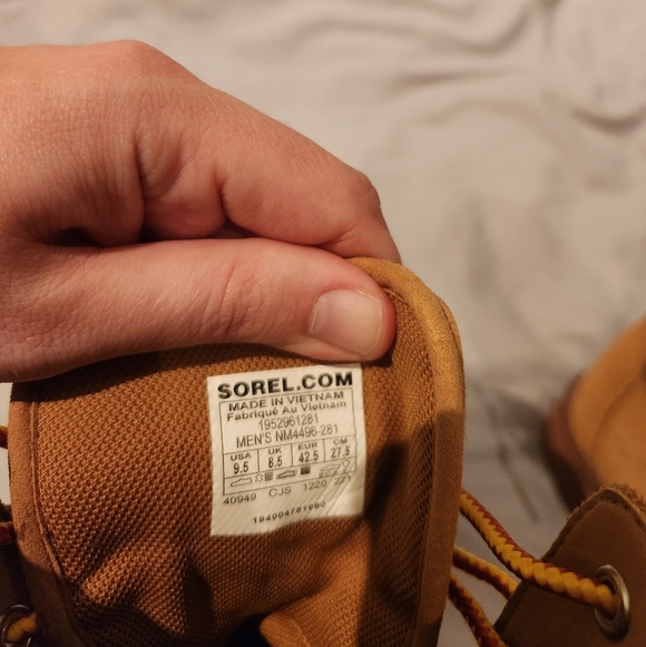 Sorel Men's 9.5 Brown Lace-Up Boots - Picture 4 of 7